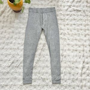 Smartwool Grey Polkadot Merino Wool Baselayer Leggings